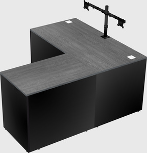 L-shaped office desk
