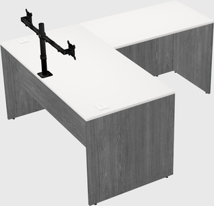 L-shaped office desk