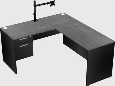 L-shaped office desk