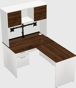 L-shaped office desk