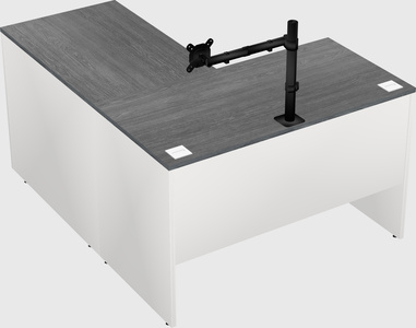 L-shaped office desk