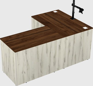 L-shaped office desk
