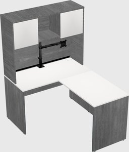 L-shaped office desk