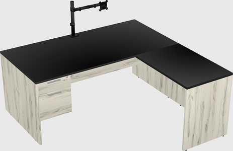 L-shaped office desk