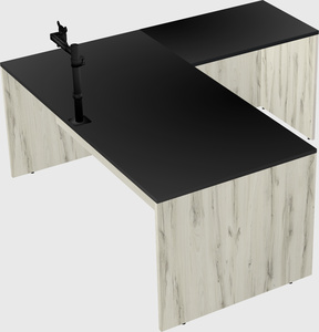 L-shaped office desk