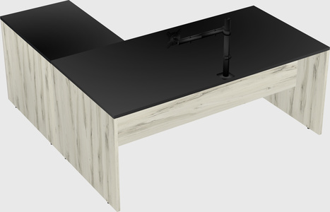 L-shaped office desk