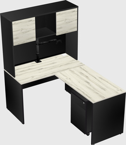 L-shaped office desk