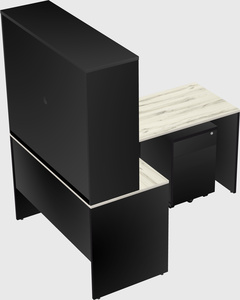 L-shaped office desk