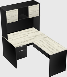 L-shaped office desk