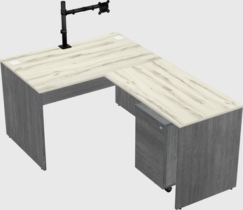 L-shaped office desk