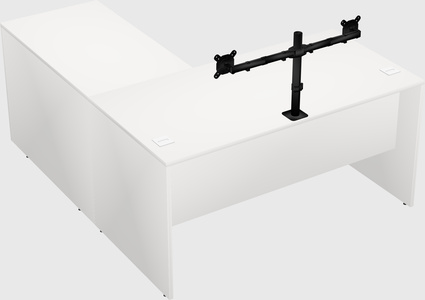 L-shaped office desk
