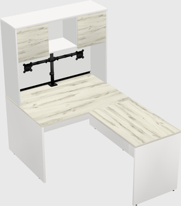 L-shaped office desk