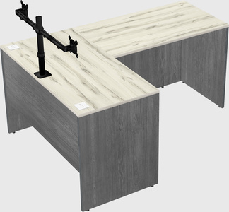 L-shaped office desk