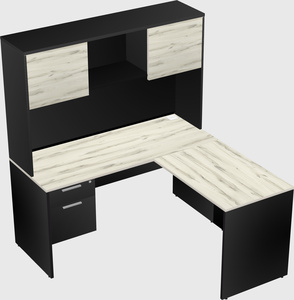 L-shaped office desk