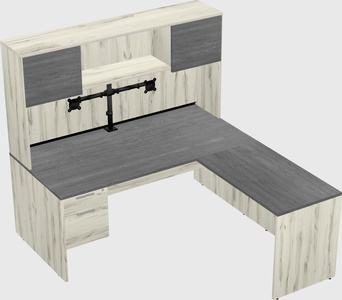 L-shaped office desk