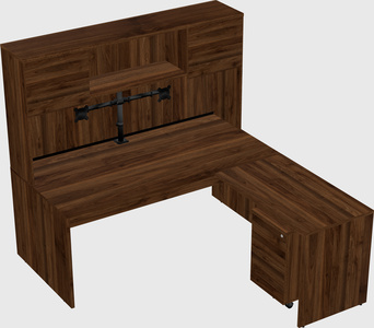 L-shaped office desk