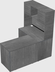 L-shaped office desk