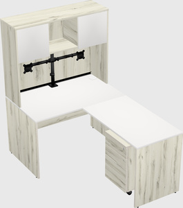 L-shaped office desk