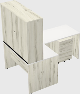 L-shaped office desk