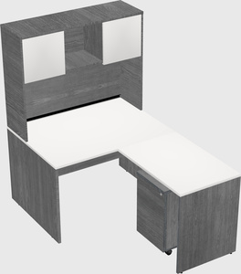 L-shaped office desk