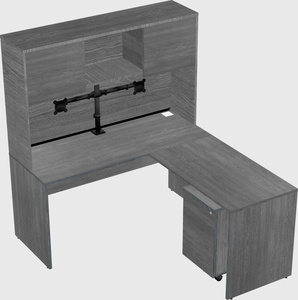 L-shaped office desk