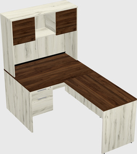L-shaped office desk