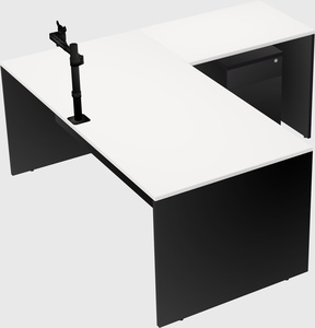 L-shaped office desk