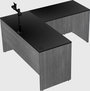 L-shaped office desk