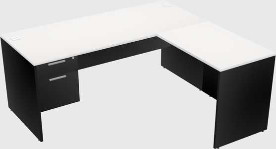 L-shaped office desk