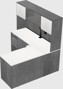 L-shaped office desk