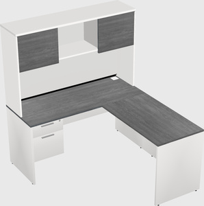 L-shaped office desk