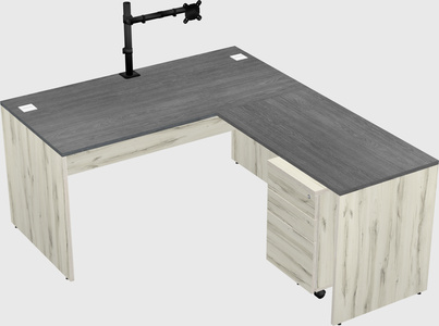 L-shaped office desk