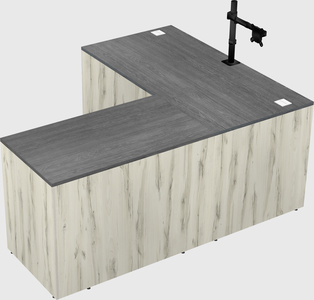 L-shaped office desk