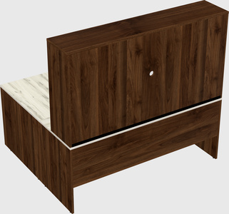 L-shaped office desk