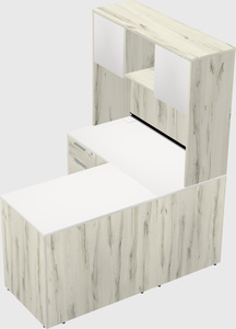 L-shaped office desk