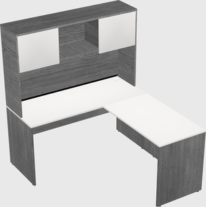 L-shaped office desk