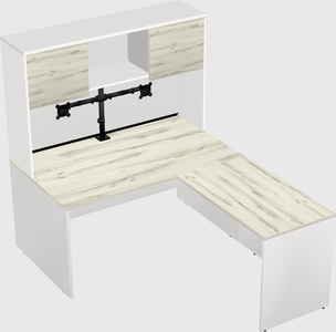 L-shaped office desk
