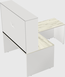 L-shaped office desk
