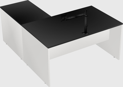 L-shaped office desk