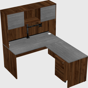 L-shaped office desk
