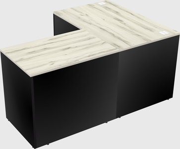 L-shaped office desk