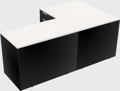 L-shaped office desk