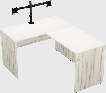 L-shaped office desk