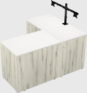 L-shaped office desk