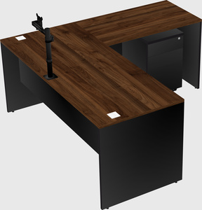 L-shaped office desk