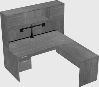 L-shaped office desk