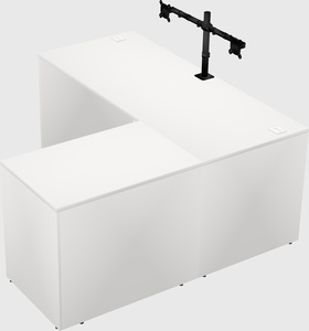 L-shaped office desk