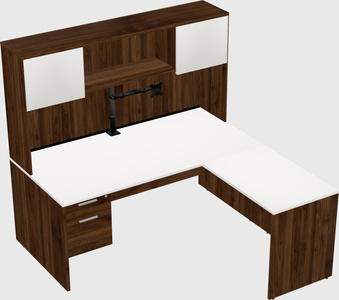 L-shaped office desk