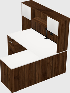 L-shaped office desk