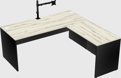 L-shaped office desk